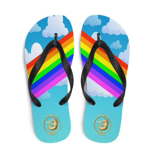 Rainbow Flip-Flops