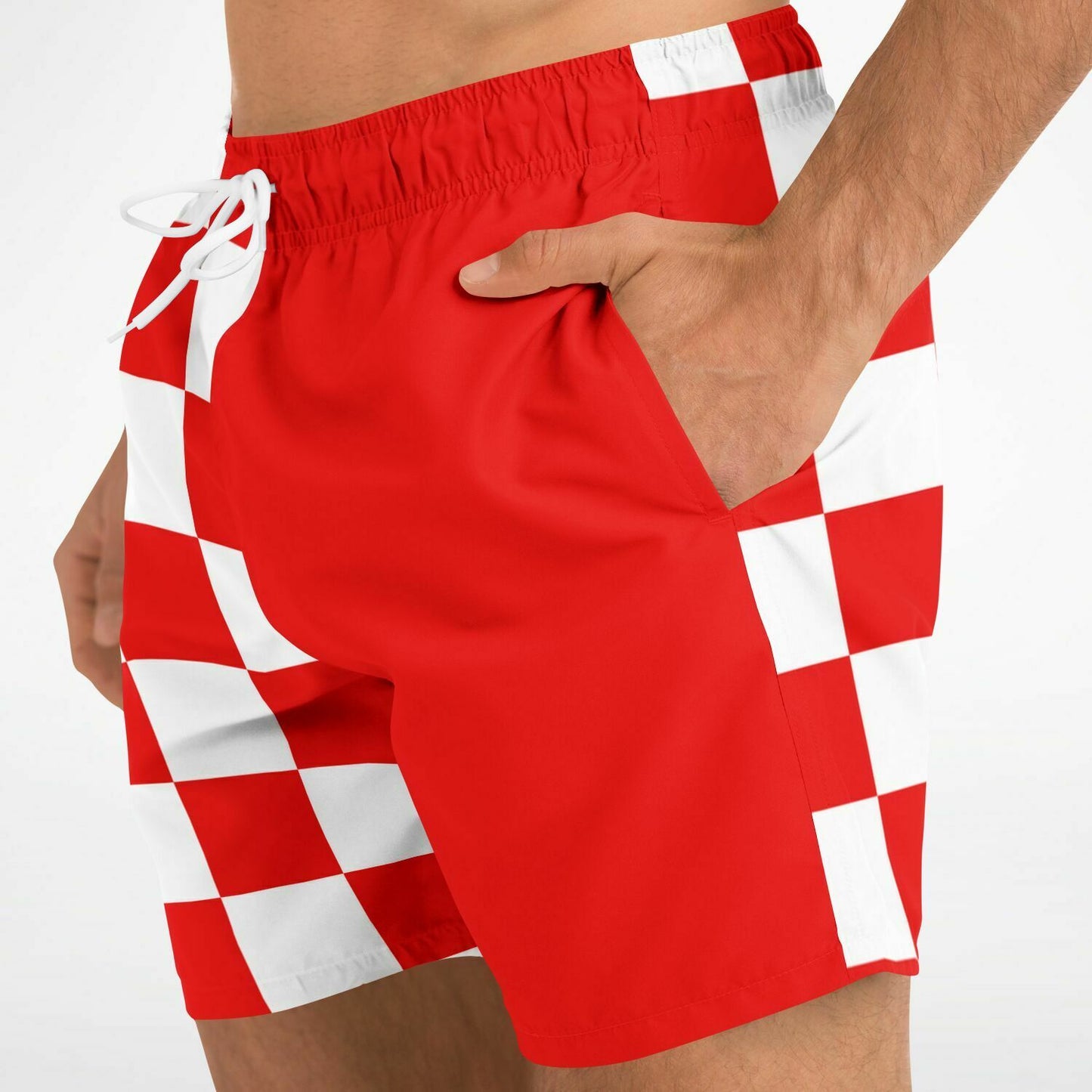 Signals Nautical Inspired Men's Swim Shorts - DANGER