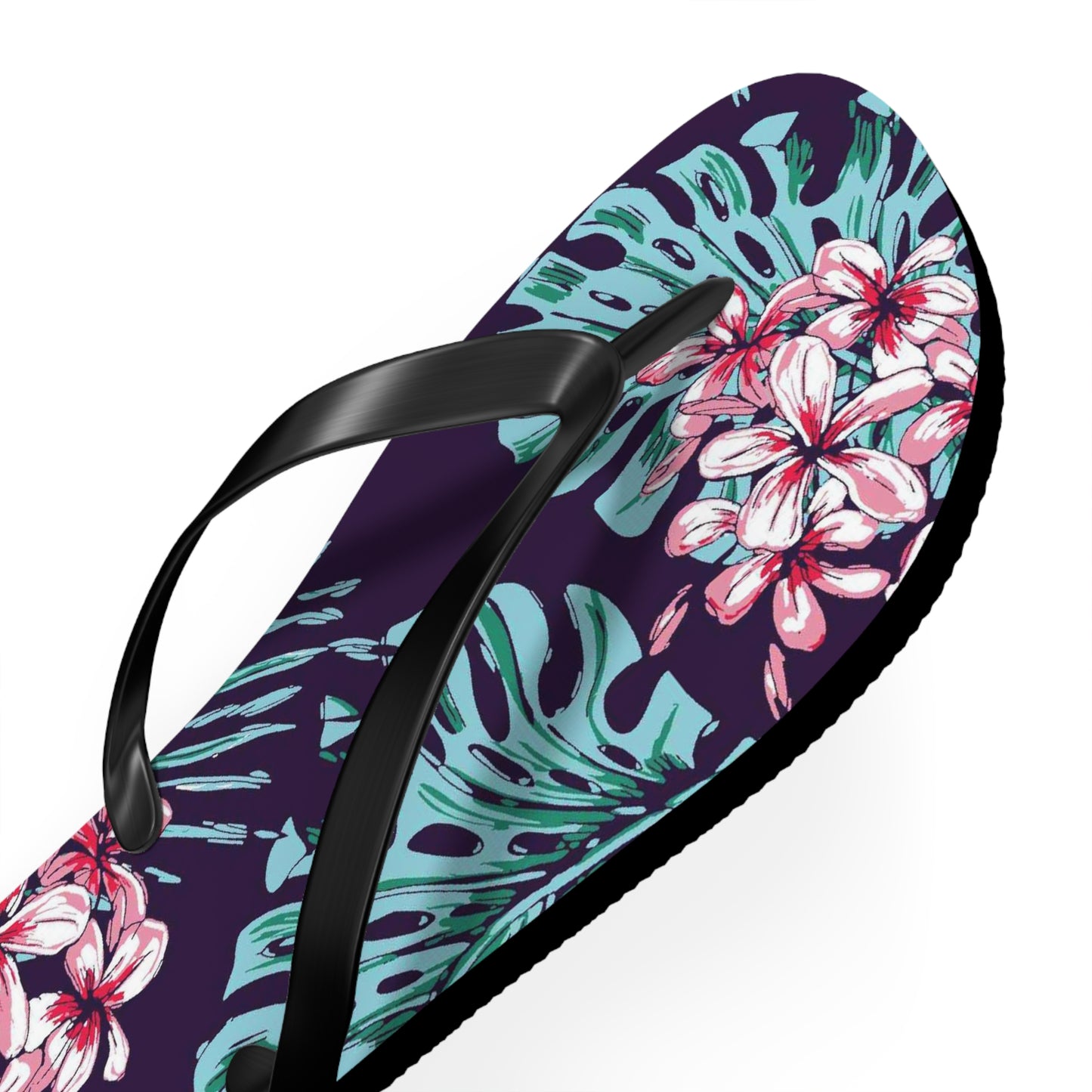 Floral Print Flip-Flops