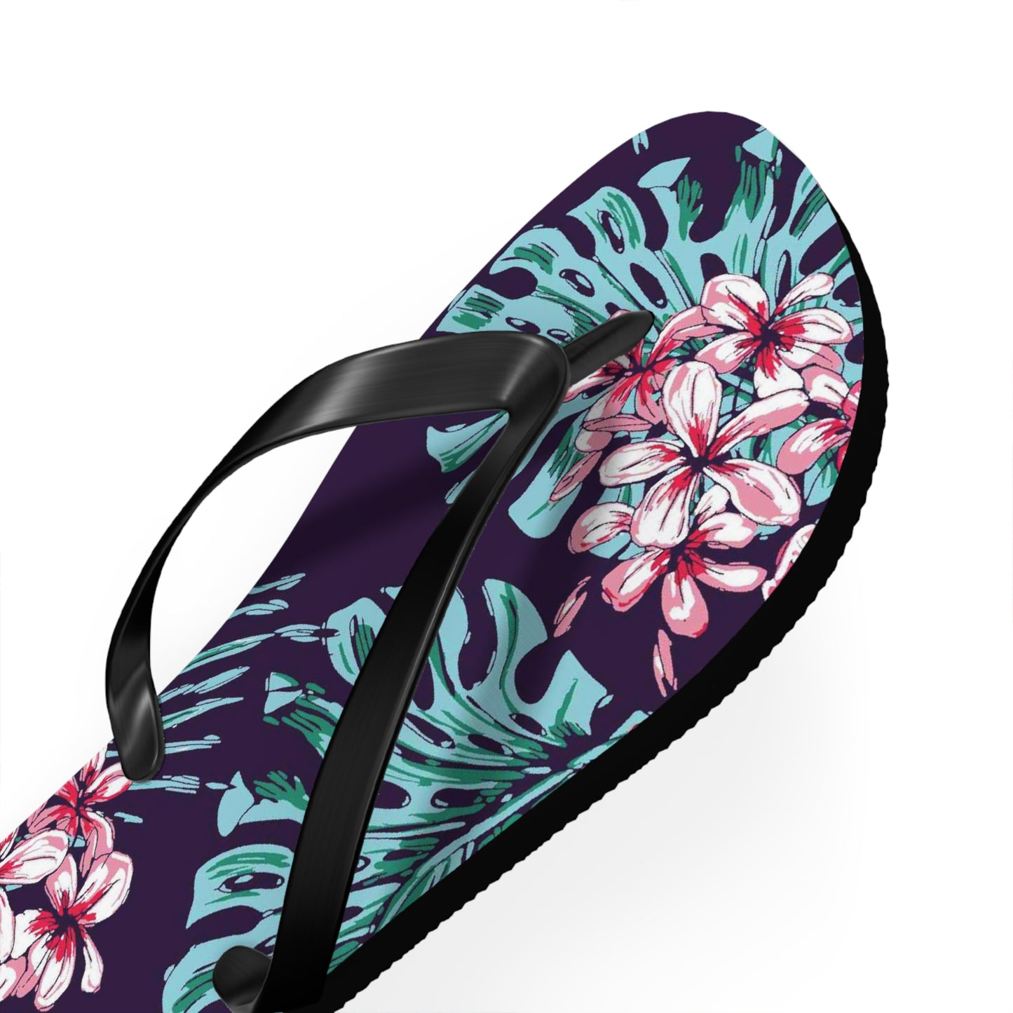 Floral Print Flip-Flops