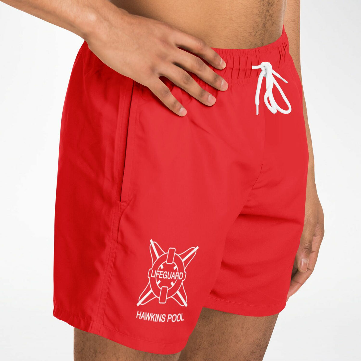 Hawkins Pool Life Guard Billy Costume Men's Mid-Length Swim Shorts