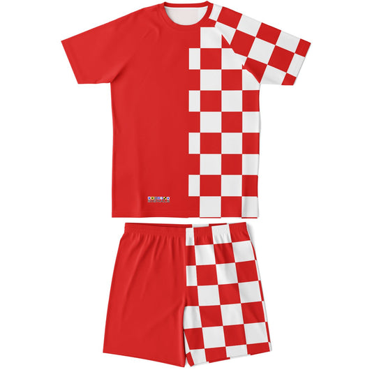 Signals "DANGER" Nautical Signal Flag Inspired Shorts And Top Set