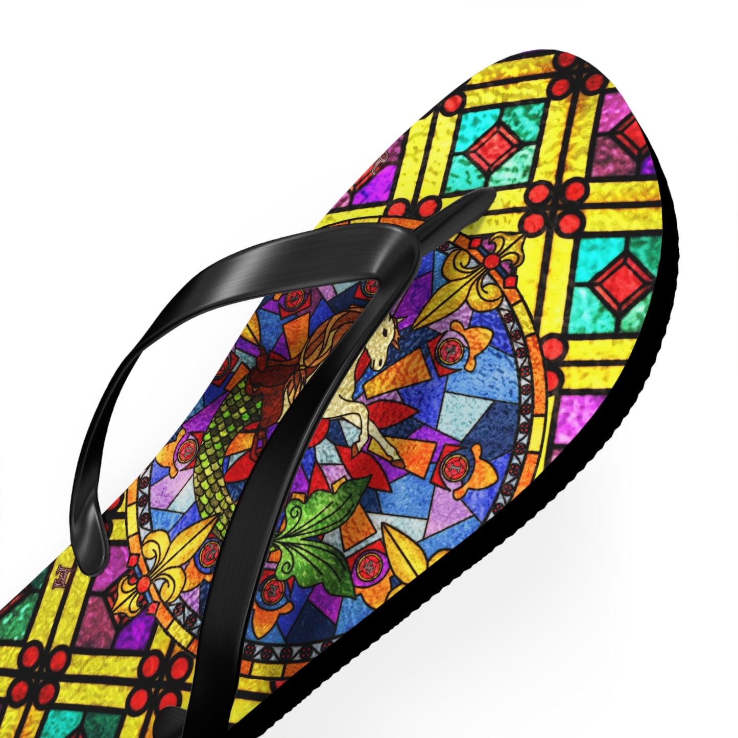 Stained Glass Flip-Flops