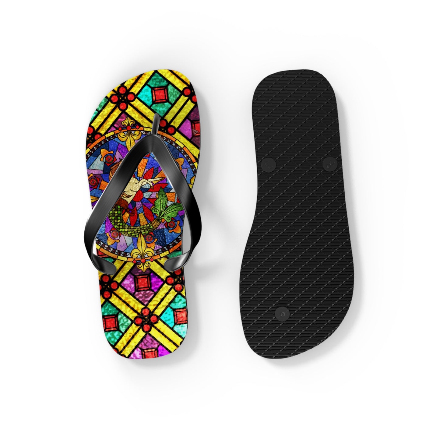 Stained Glass Flip-Flops
