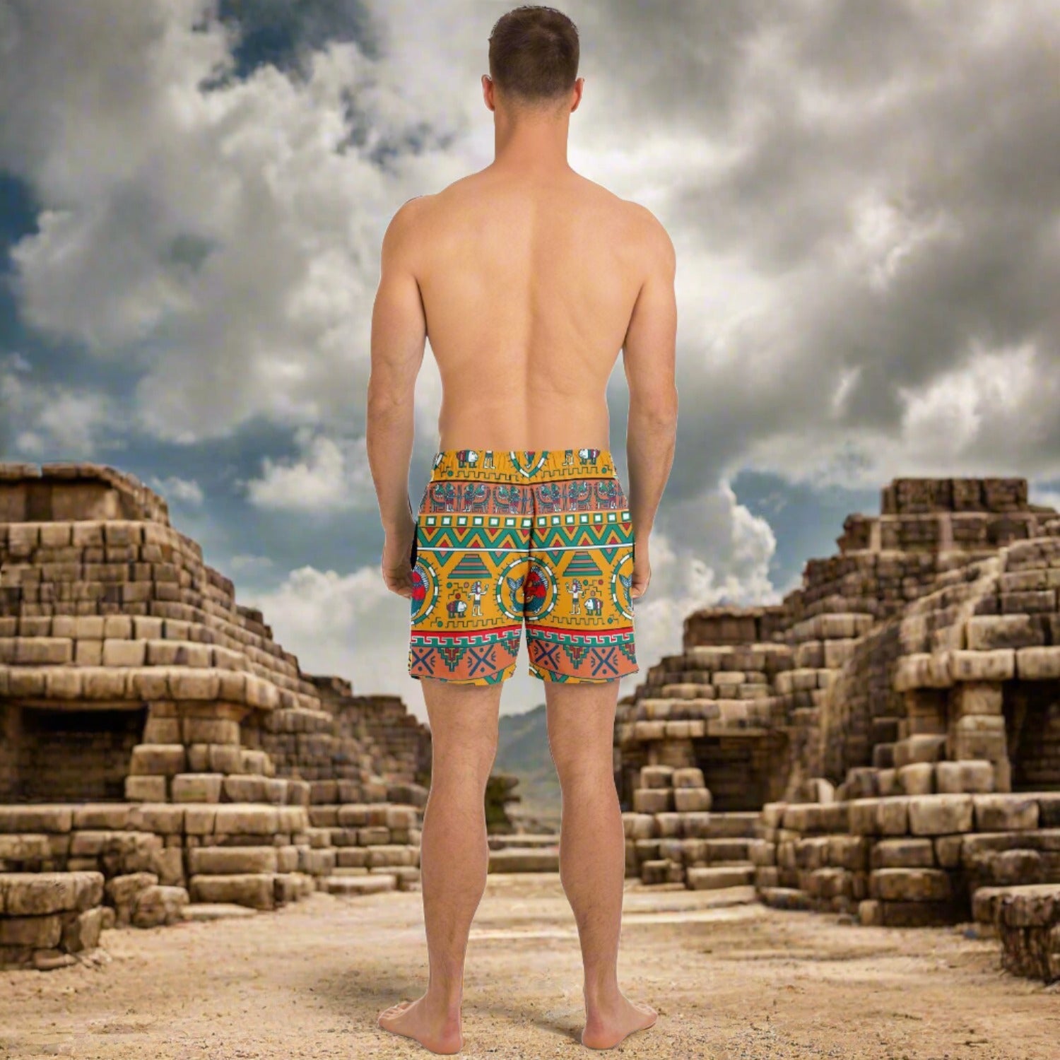 Aztec Men's Swim Shorts by Maris Equi