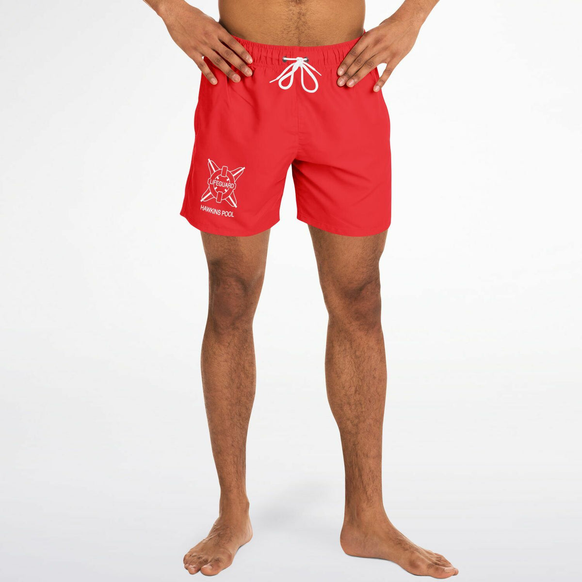 Hawkins Pool Life Guard Billy Costume Men's Mid-Length Swim Shorts