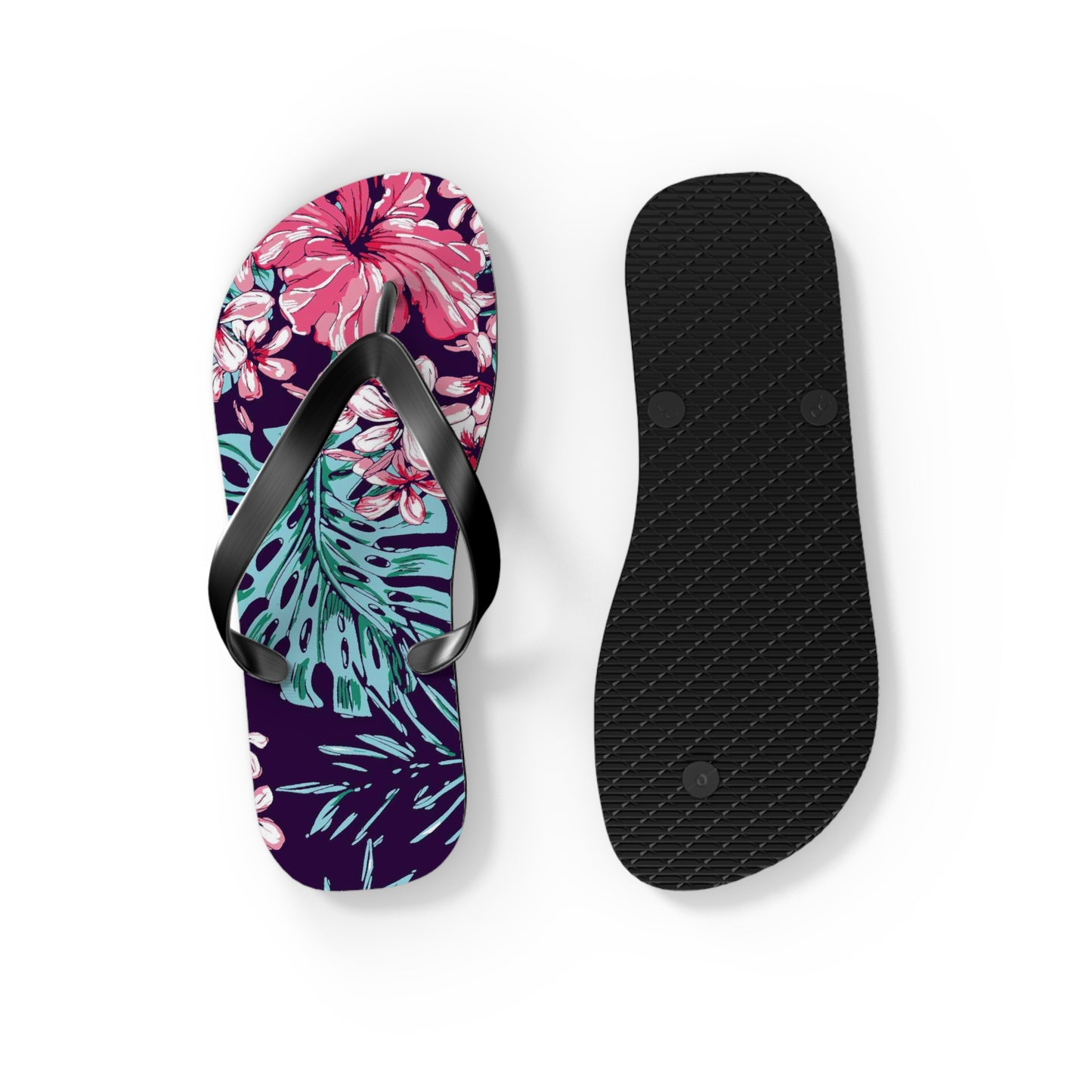 Floral Print Flip-Flops