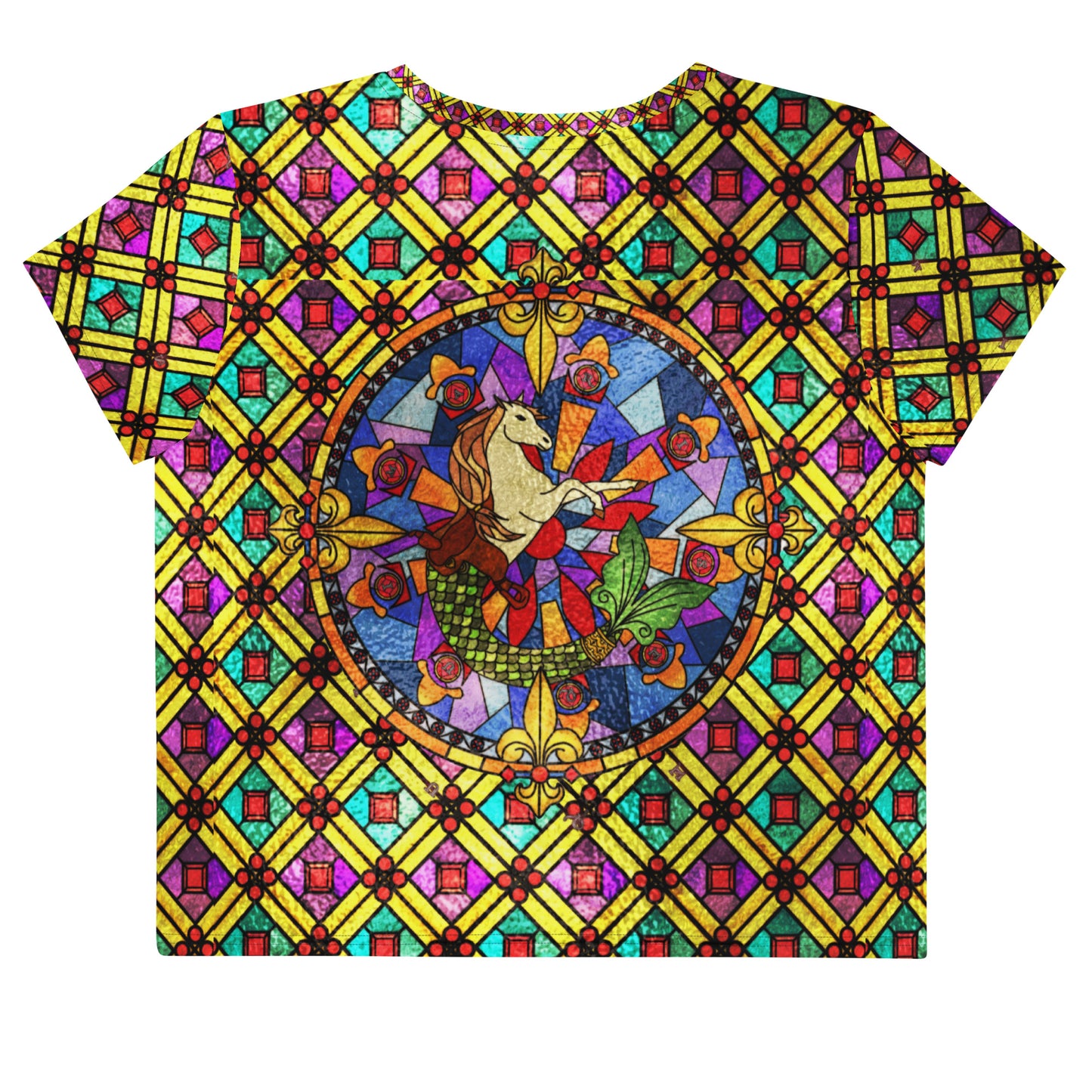 Stained Glass Crop Tee Shirt