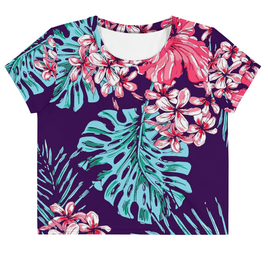 Floral Crop Tee Shirt