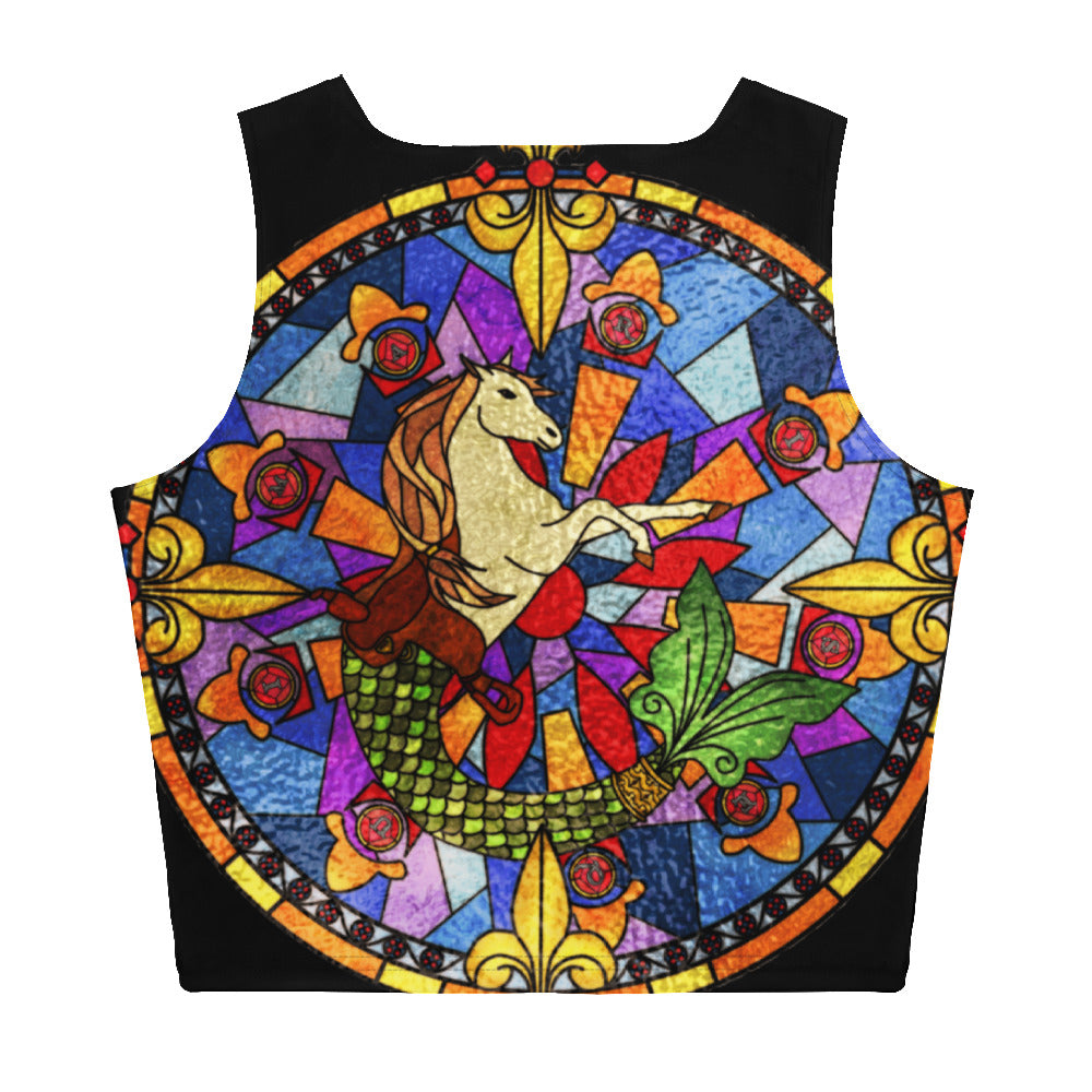 Stained Glass Men's Crop Tank Top