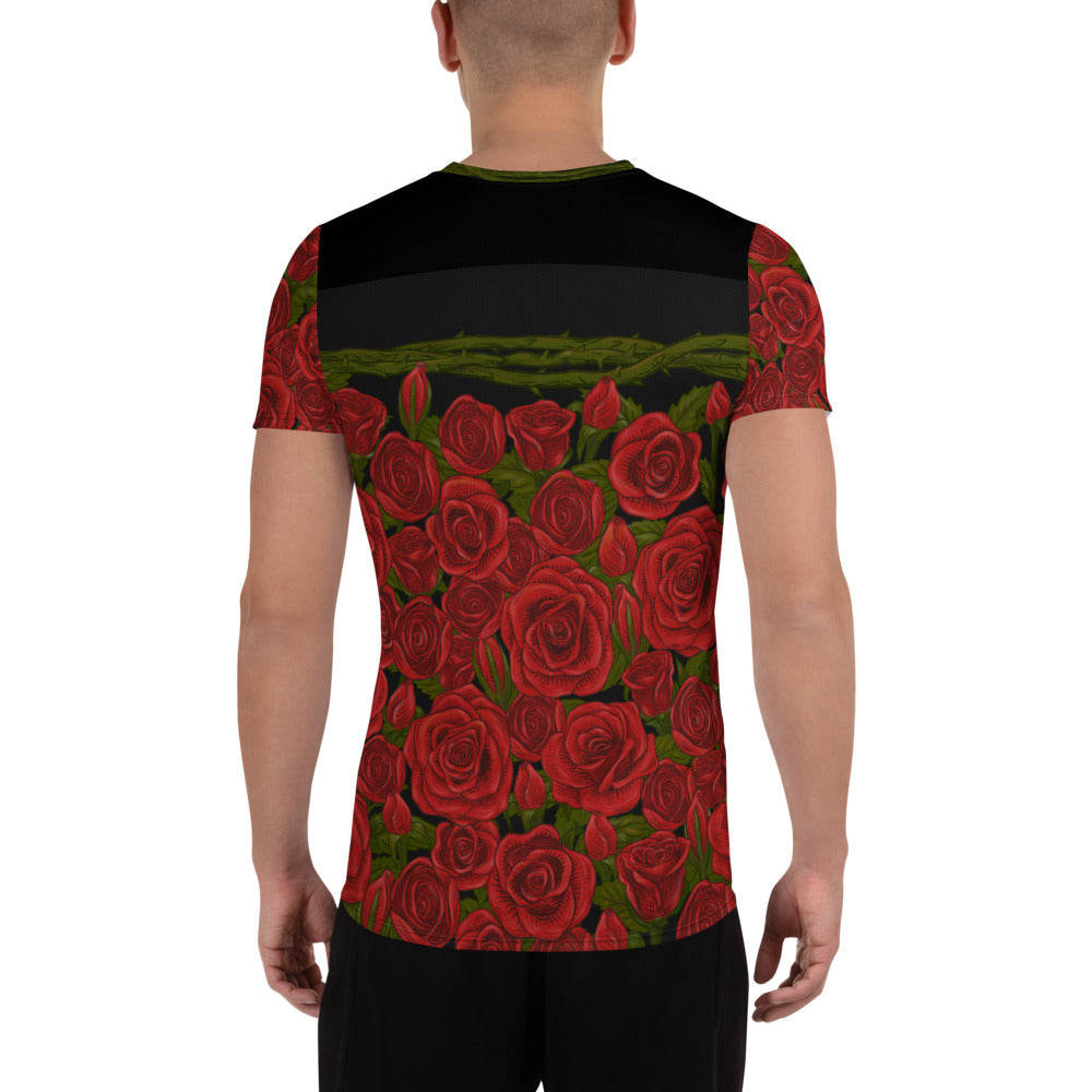 Rozen Red Rose Men's Sport Shirt