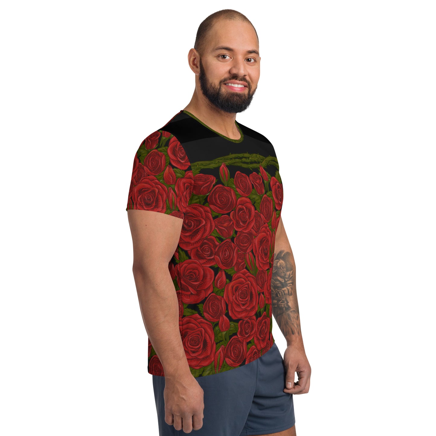 Rozen Red Rose Men's Sport Shirt