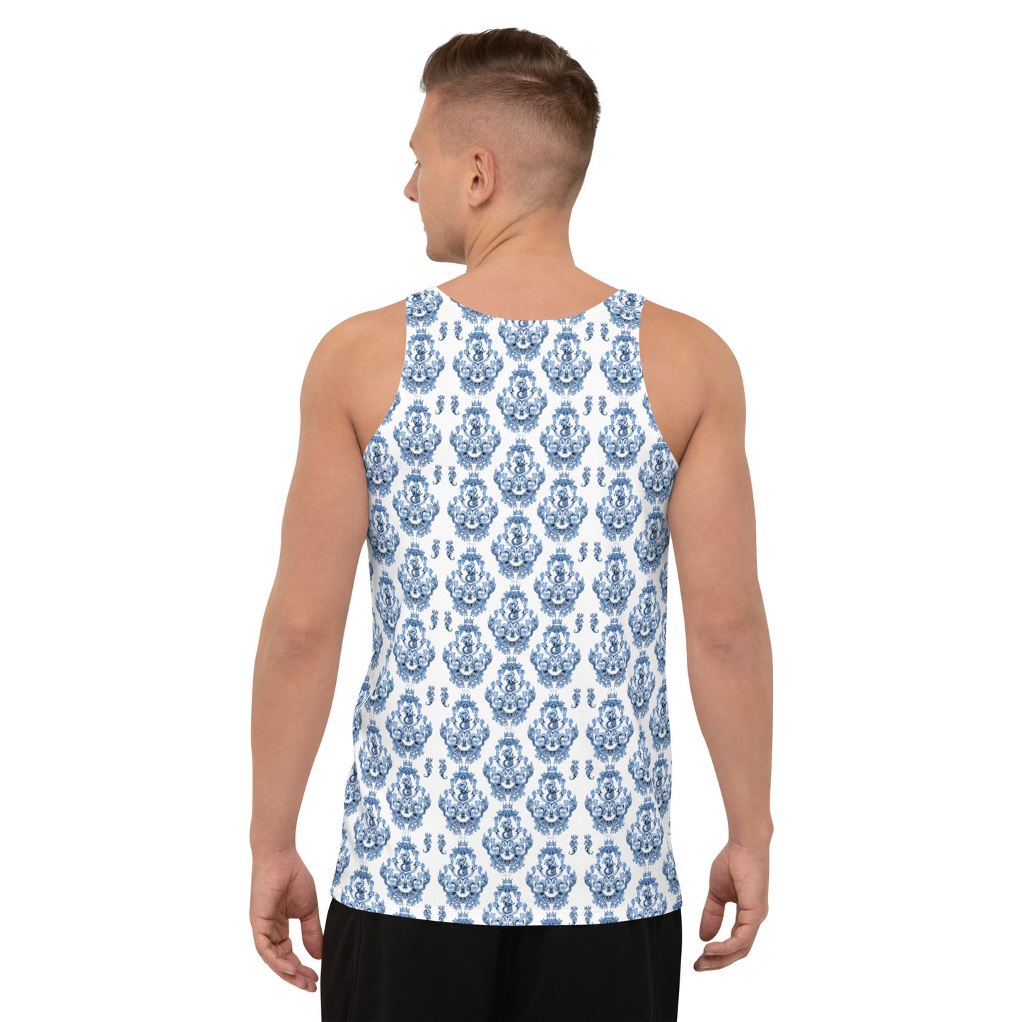 Blue Baroque Tank Top