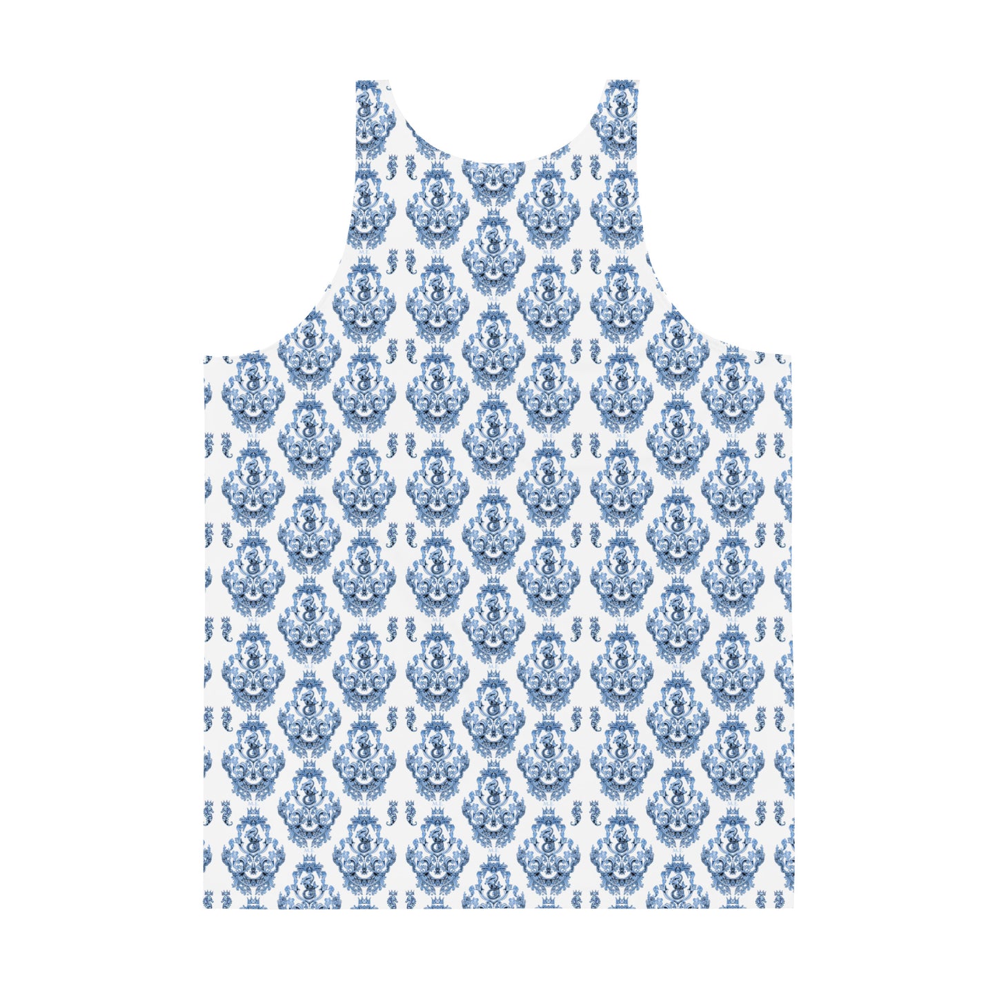 Blue Baroque Tank Top