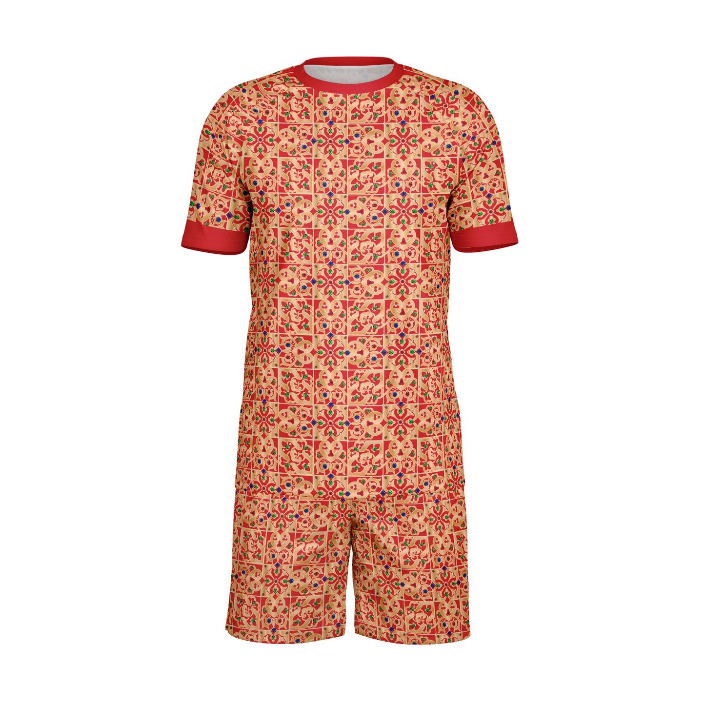 Constantinople Shirt and Shorts set for men inspired by the fashion of Byzantine Royalty.