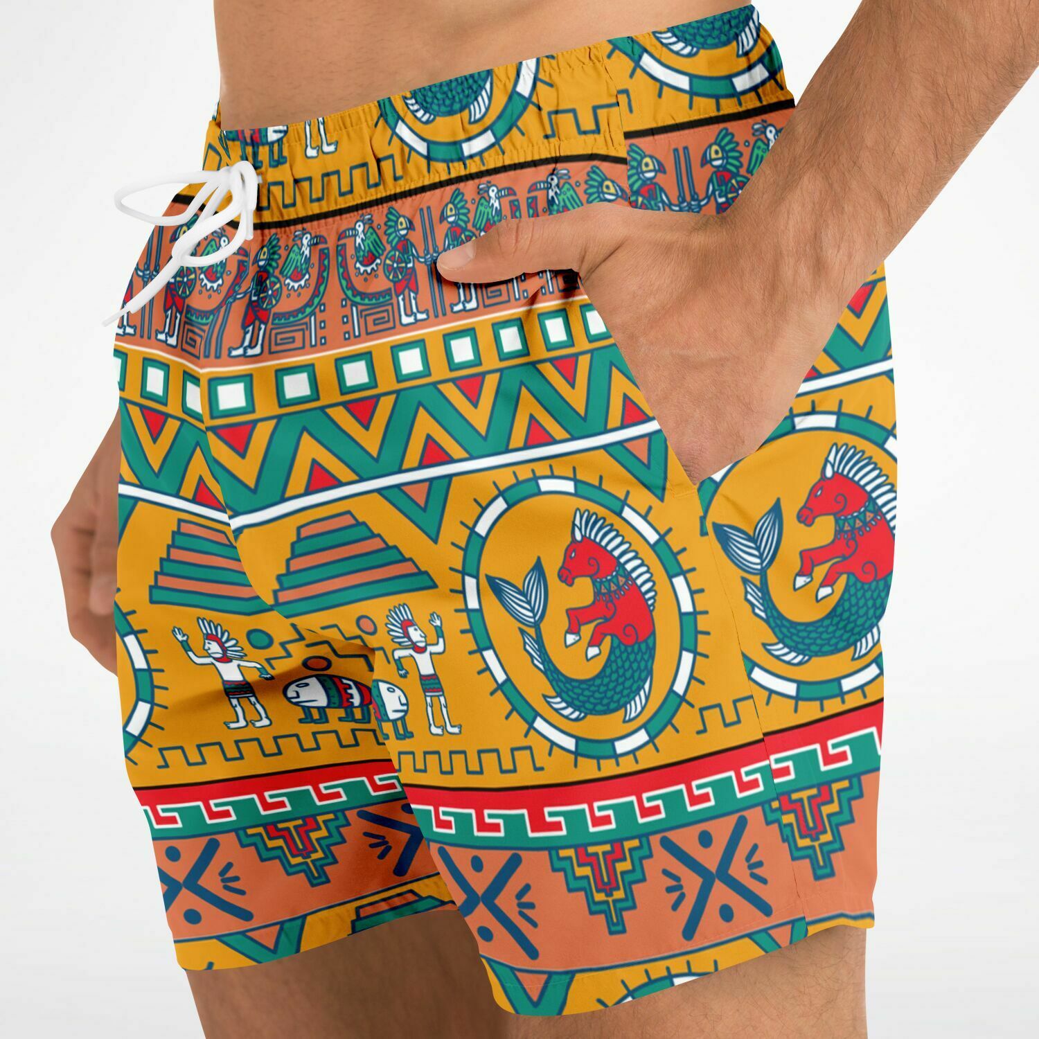 Aztec Men's Swim Shorts by Maris Equi