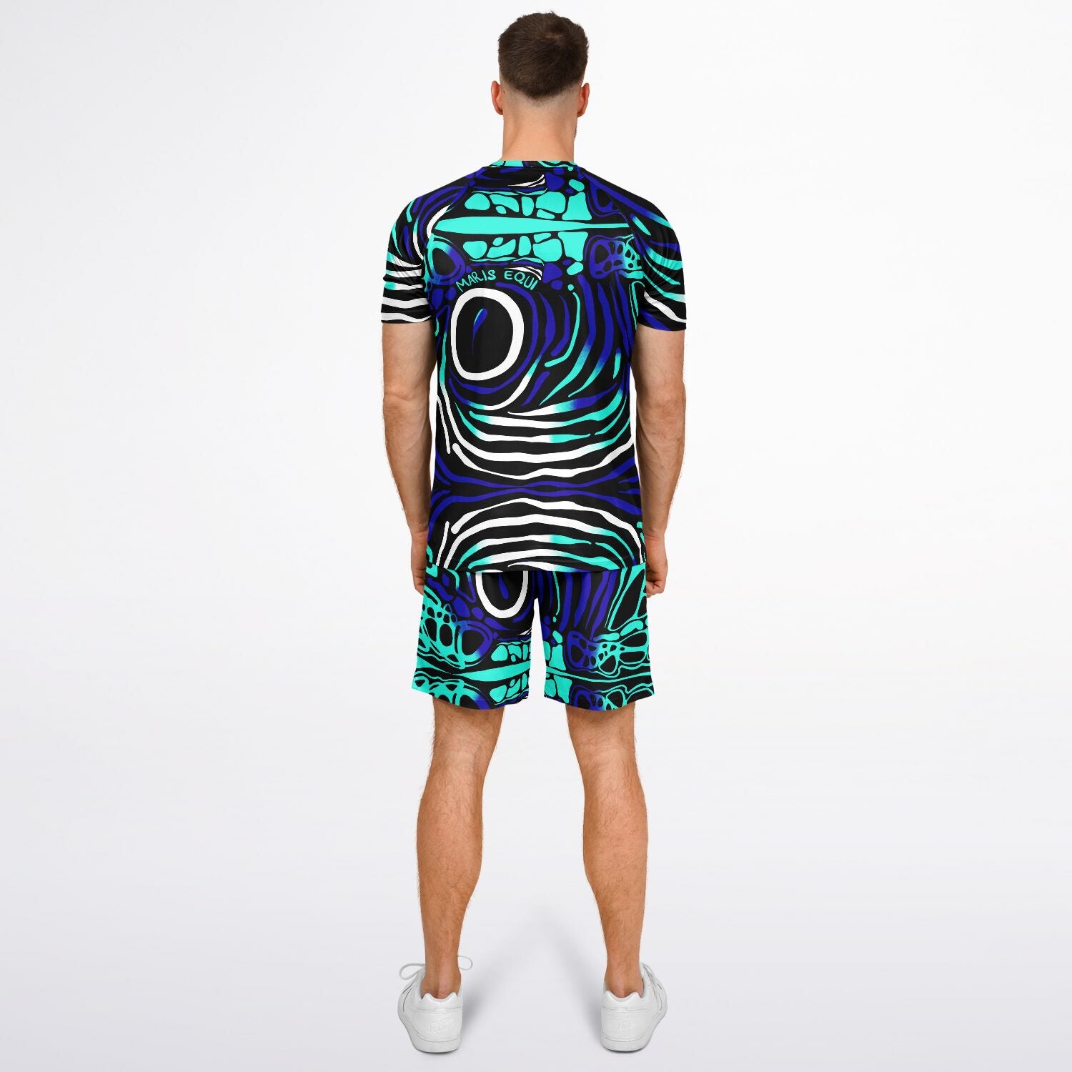 Angelfish Print Shorts And Top Set For Men