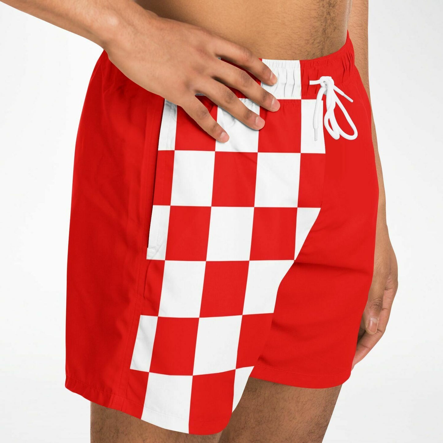 Signals Nautical Inspired Men's Swim Shorts - DANGER