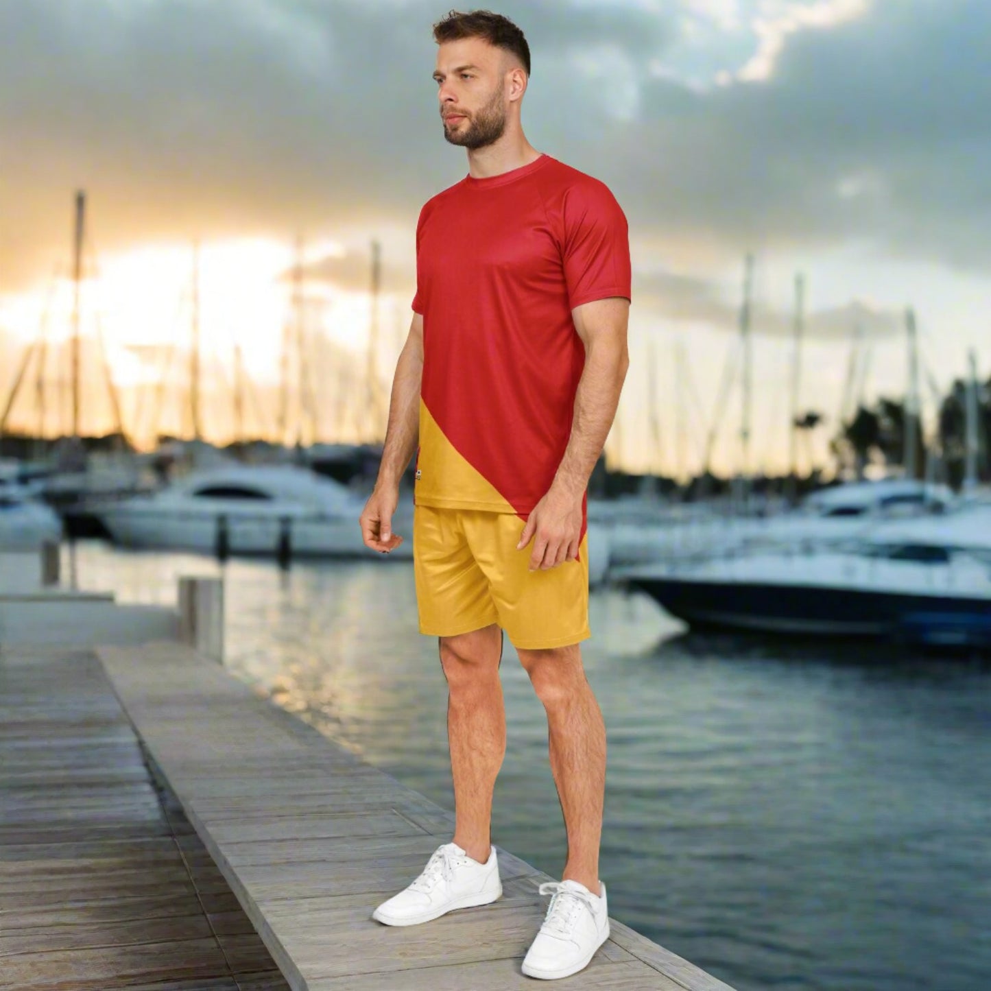 Signals "Man Overboard" Nautical Themed Shorts And Top Set for Men