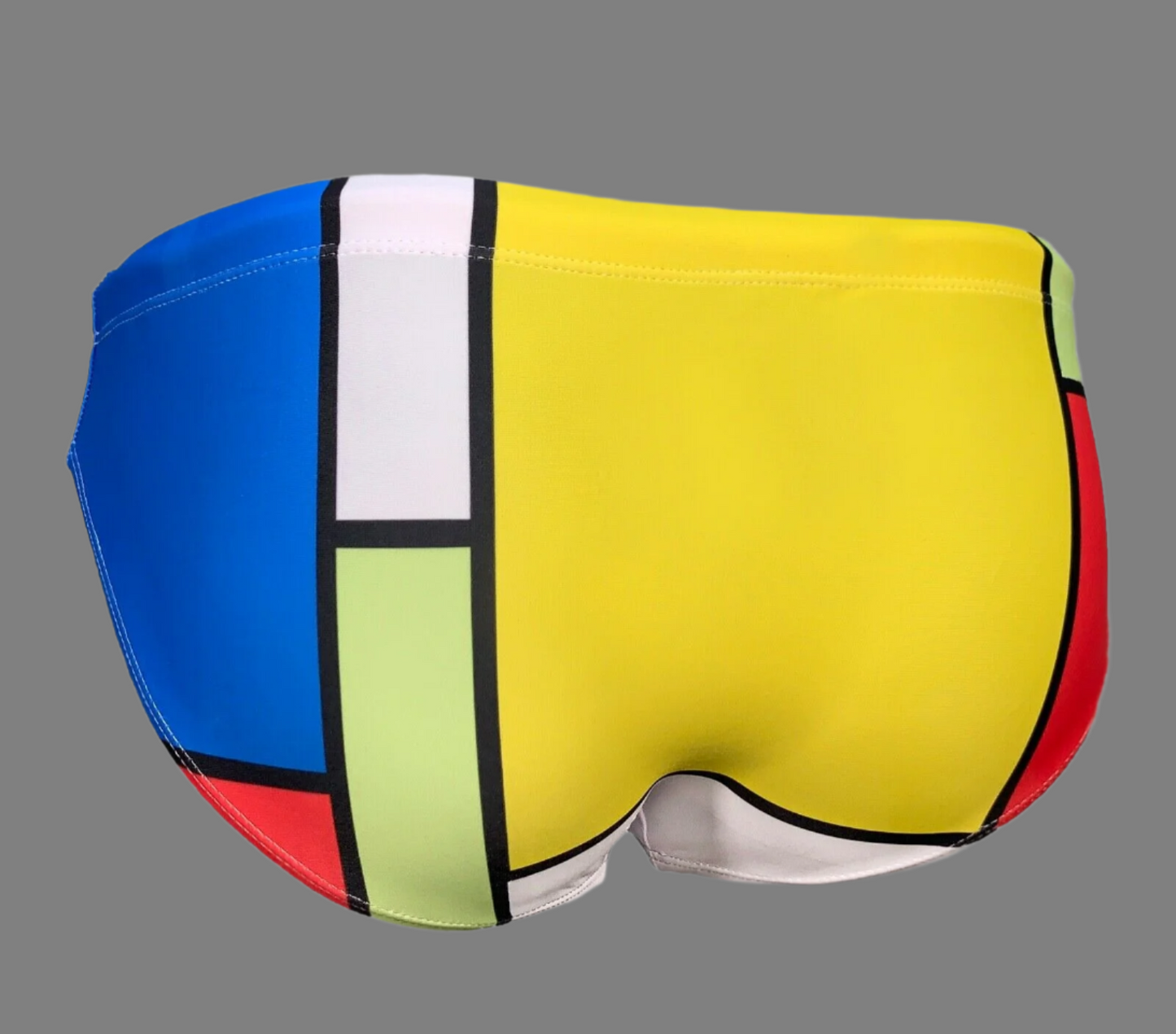 ModRian Men's Mondrian Inspired Swim Briefs