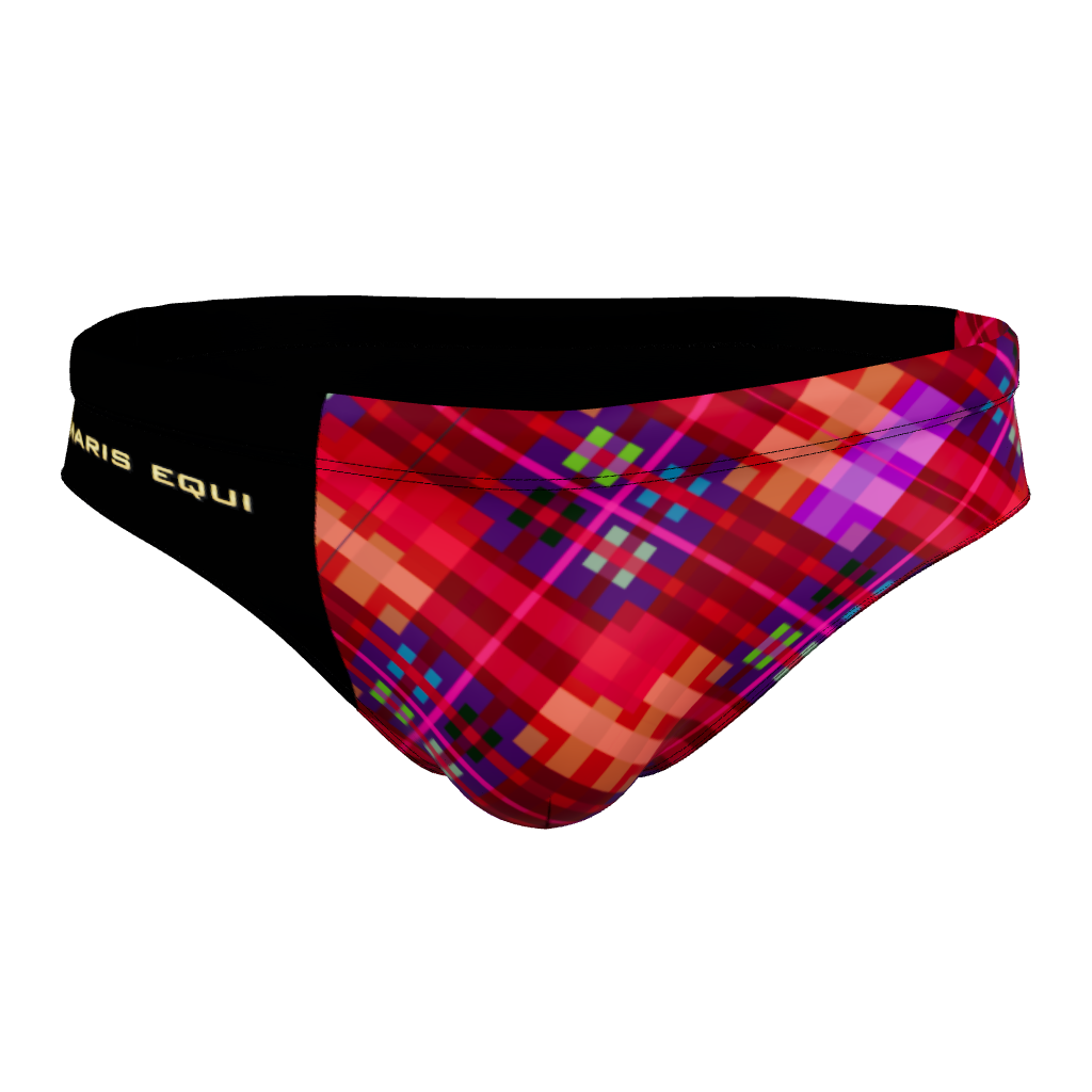 Red Tartan Swim Briefs