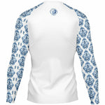 Load image into Gallery viewer, Men&#39;s Blue Baroque Rashguard

