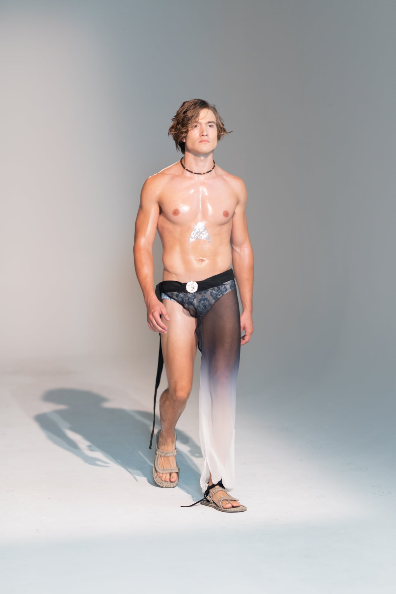 Blue Baroque Runway Look