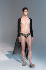 Load image into Gallery viewer, Gold Baroque Runway Look
