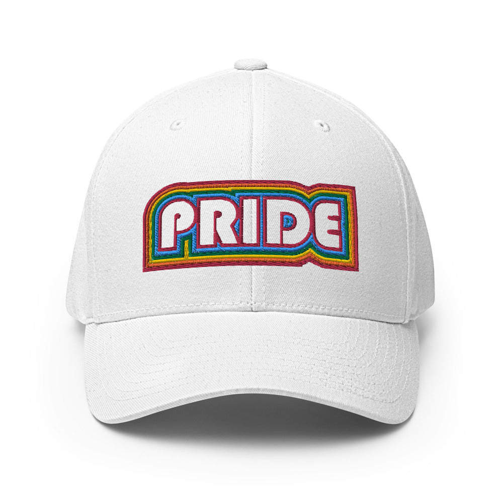 Rainbow Pride Embroidered Structured Twill Cap