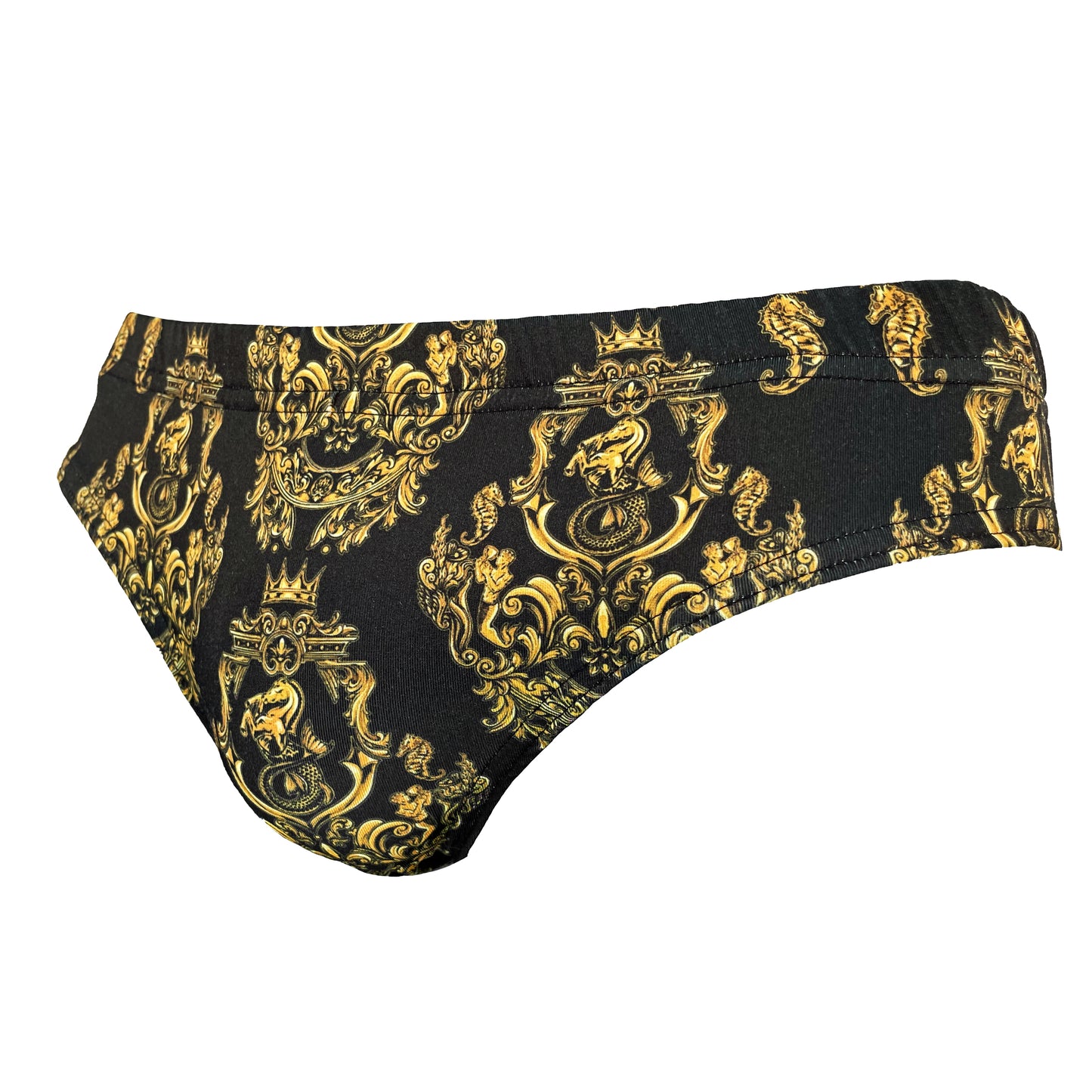 Gold Baroque Men's Swim Briefs