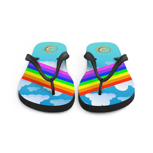 Rainbow Flip Flops