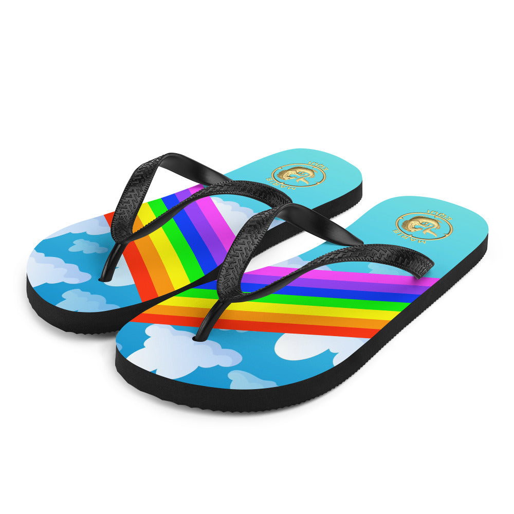 Rainbow Flip-Flops